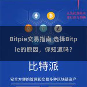 Bitpie交易指南 选择Bitpie的原因，你知道吗？