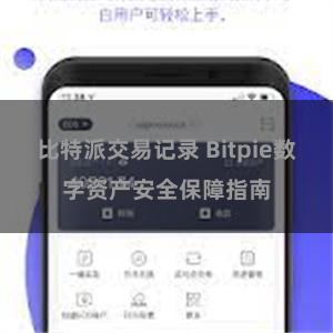 比特派交易记录 Bitpie数字资产安全保障指南