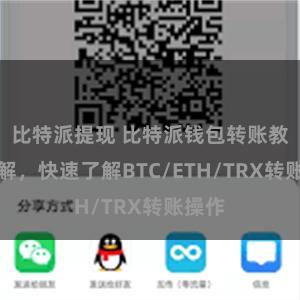 比特派提现 比特派钱包转账教程详解，快速了解BTC/ETH/TRX转账操作