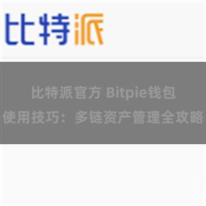 比特派官方 Bitpie钱包使用技巧：多链资产管理全攻略