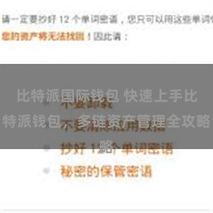 比特派国际钱包 快速上手比特派钱包，多链资产管理全攻略