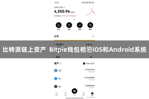 比特派链上资产  Bitpie钱包相沿iOS和Android系统